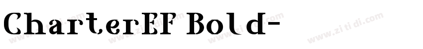 CharterEF Bold字体转换